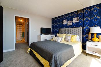 Plush carpeted bedroom(s)